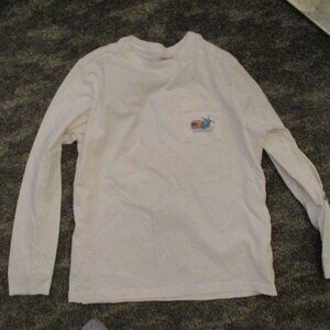 WHITE VINEYARD VINES LONG SLEEVE T SHIRT KIDS  7 KIDS